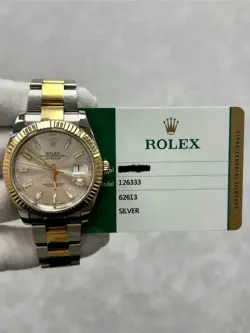ROLEX DATEJUST 41 126333 WITH CARD STAINLESS STEEL 18K GOLD 41MM OYSTER BRACELET