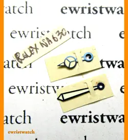 NOS ROLEX MERCEDES BLUE STEEL HANDSET FOR 9 3/4