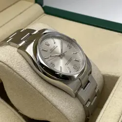 ROLEX OYSTER PERPETUAL 36MM 116000 FULL SET SILVER DIAL