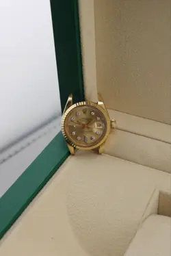 ROLEX LADIES DATEJUST 6917 CHAMPAGNE DIAL 18K YELLOW GOLD