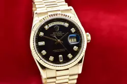 2007 ROLEX DAY-DATE PRESIDENT 36MM 18K YELLOW GOLD FACTORY DIAMOND DIAL 118238