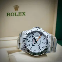 ROLEX EXPLORER II 226570 WHITE POLAR DIAL STAINLESS STEEL OYSTER 42 BOX & PAPERS