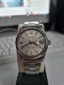 ROLEX OYSTER PERPETUAL DATE STEEL AUTOMATIC BRACELET OYSTER 34MM