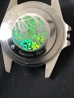 Rolex Submariner Oyster Date Steel Black Dial Mens Watch W/Partial Band