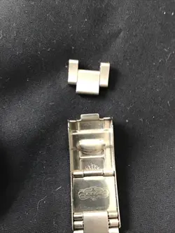 Rolex Submariner Oyster Date Steel Black Dial Mens Watch W/Partial Band