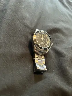 Rolex Submariner Oyster Date Steel Black Dial Mens Watch W/Partial Band