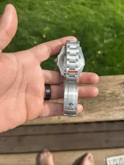 Rolex Submariner Oyster Date Steel Black Dial Mens Watch W/Partial Band