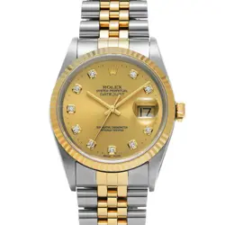ROLEX DATEJUST 16233G P NUMBER (MANUFACTURED AROUND 2001) MEN'S WATCH G0413