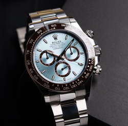ROLEX COSMOGRAPH DAYTONA ICE BLUE DIAL PLATINUM 126506 COMPLETE SET