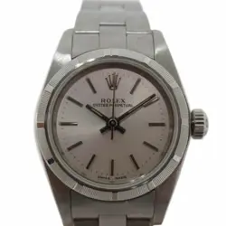 ROLEX OYSTER PERPETUAL LADIES SILVER A 76030 A58 A RANK