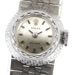 ROLEX 2032 PRECISION CUT GLASS K18WG CAL.1400 HAND WOUND WOMEN 766275