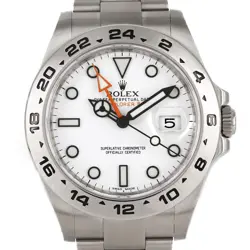 AUTHENTIC ROLEX EXPLORER II 216570 SS AUTOMATIC #G  #260-006-737-8104