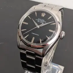 ROLEX AIR-KING - 5500 - AIR-KING - REFURBISHED - BLACK BATON - 34MM - STUNNING
