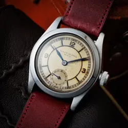 ROLEX OYSTER ROYAL ANTIQUE HAND-WINDING SS CASE & LEATHER BELT 1939