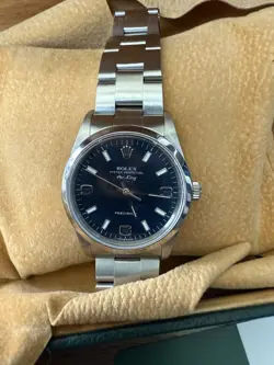 ROLEX AIR KING AUTOMATIC WATCH 14000 STAINLESS STEEL NAVY SERVICED BY ROLEX 1/25