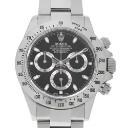 ROLEX COSMOGRAPH DAYTONA 116520 BLACK MIRROR BUCKLE RANDOM NUMBER SECOND HAN...