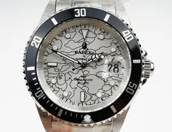A BATHING APE BAPEX T001 SERIES ROLEX SUBMARINER TYPE 40MM AUTOMATIC BLACK WHITE