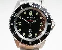 A BATHING APE Bapex T001 Series Rolex Explorer Type 40mm Automatic Watch Black