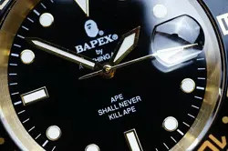 A BATHING APE Bapex T001 Series Rolex GMT Type 40mm Automatic Watch