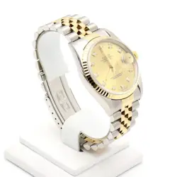 Rolex 18K Gold Combo 10P Diamond Dayjust 36mm Men's Watch 16233 AA47938