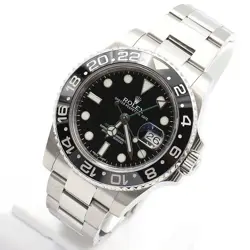 Rolex GMT Master II Black Stainless Steel Men's Watch 40mm - Product SKU: