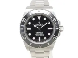 ROLEX 124060 SUBMARINER BLACK CERAMIC BEZEL SS #005