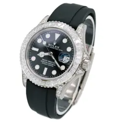 Rolex Yacht-Master 42mm M226679TBR 18K White Gold Baguette Automatic Men's Watch