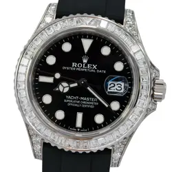 Rolex Yacht-Master 42mm M226679TBR 18K White Gold Baguette Automatic Men's Watch