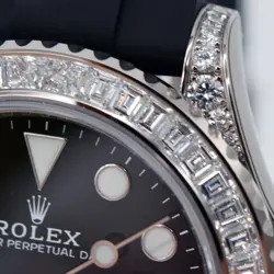 Rolex Yacht-Master 42mm M226679TBR 18K White Gold Baguette Automatic Men's Watch