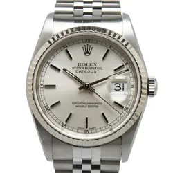 ROLEX DATEJUST WATCH 16234 AUTOMATIC SILVER DIAL STAINLESS STEEL W... GZL189MR