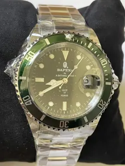 BAPE BAPEX SALMARINA TYPE 1 BRAND NEW ROLEX TYPE