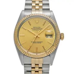 ROLEX  DATEJUST 16013 R NUMBER 1988 PRODUCED CHAMPAGNE WATCH WRISTWATCH R45_0414