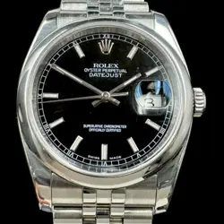 AUTHENTIC ESTATE ROLEX DATEJUST STAINLESS STEEL WRISTWATCH