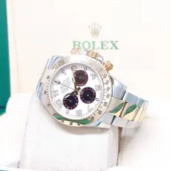 ROLEX 40MM 18K HALF YELLOW GOLD PANDA DIAL DAYTONA REF: 116523 (2016)