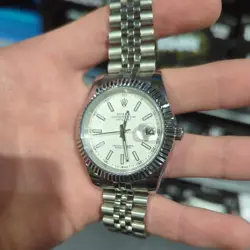 ROLEX OYSTER PERPETUAL DATEJUST WHITE