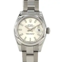 ROLEX DATEJUST SILVER STEEL NECKLACE WATCH AUTHENTIC