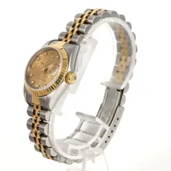 ROLEX DATEJUST GOLD STEEL BRACELET WATCH AUTHENTIC