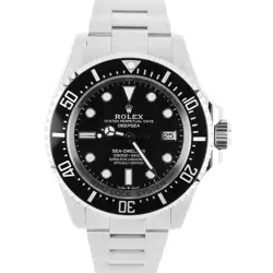 NEW STICKERED ROLEX SEA-DWELLER DEEPSEA STEEL BLACK 44MM 136660 WATCH BOX