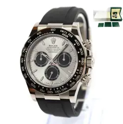 2018 ROLEX DAYTONA GHOST 126519LN 40MM SILVER OYSTERFLEX 18K WG BOX PAPERS