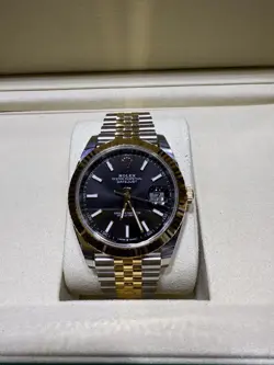 ROLEX DATEJUST 41 BLACK DIAL STEEL YELLOW GOLD JUBILEE 2025 FULL SET 126333