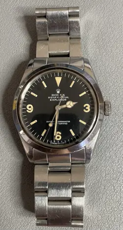 ROLEX EXPLORER 1016 VINTAGE 36MM STAINLESS STEEL BLACK DIAL AUTOMATIC WATCH