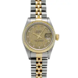 ROLEX DATEJUST 10P DIAMOND 69173G W NUMBER (MANUFACTURED AROUND 1995) HAND T...