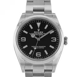ROLEX EXPLORER 124270 36MM BLACK ARABIC STAINLESS STEEL OYSTER MENS WATCH 2022