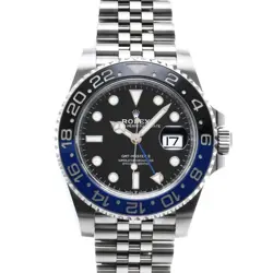 USED ROLEX GMT MASTER II 126710BLNR BLACK MEN'S WATCH #424015