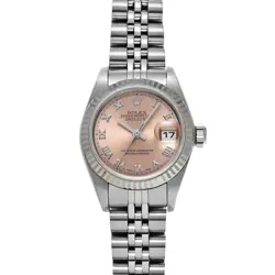USED ROLEX DATEJUST 79174 PINK CASE SIZE 26×26MM LADIES WATCH #4611915