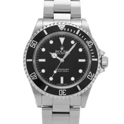 USED ROLEX SUBMARINER 14060M BLACK CASE SIZE 40×40MM MEN'S WATCH #411515