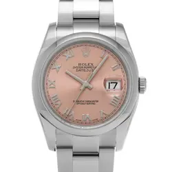USED ROLEX DATEJUST 116200 PINK CASE SIZE 36×36MM MEN'S WATCH #412215