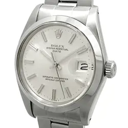 ROLEX  OYSTER PERPETUAL DATE AUTOMATIC MEN'S SILVER DIAL 1500 CAL.1570 SIZE 34MM