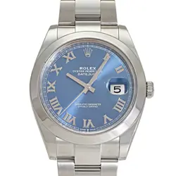 USED ROLEX DATEJUST 126300 BLUE MEN'S WATCH #422315