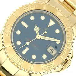 USED ROLEX YACHT MASTER 68628 BLUE CASE SIZE 34MM×34MM MEN'S WATCH #41215